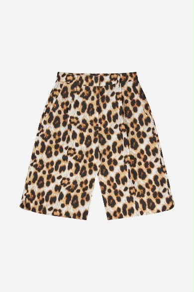 MUNTHE leopard print blazer/shorts set