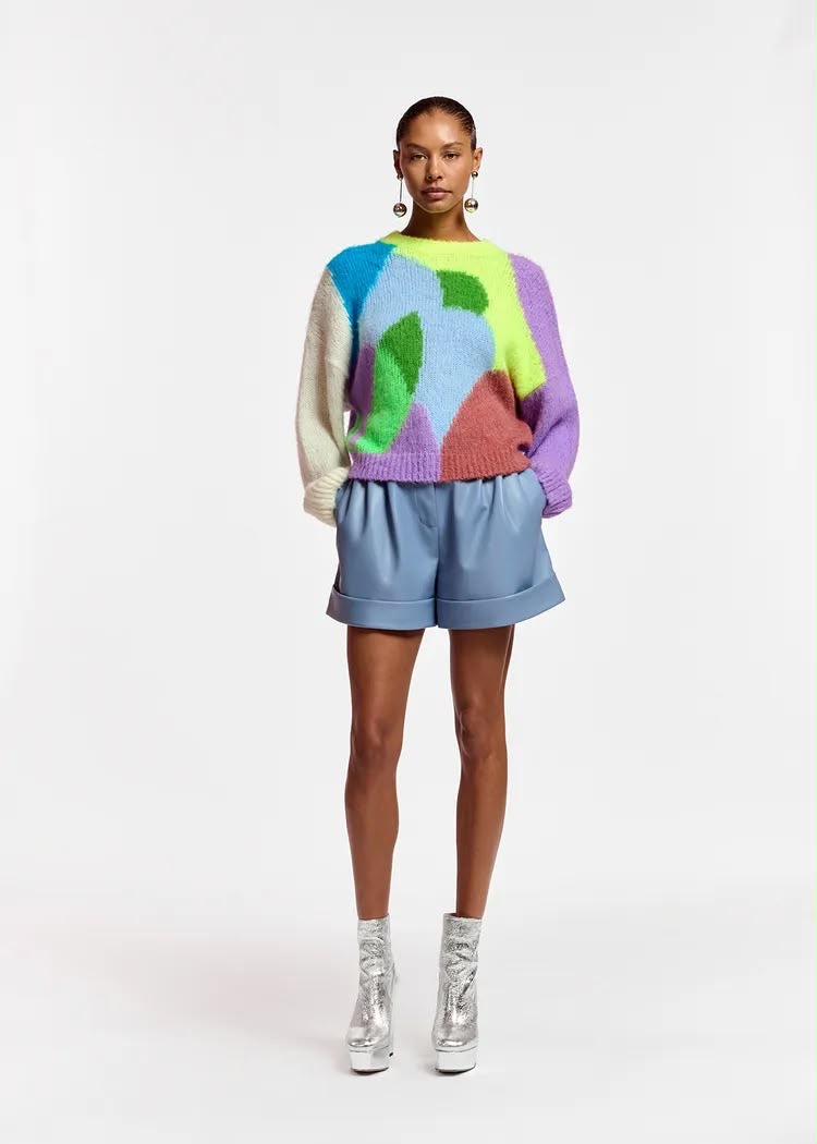 ESSENTIAL ANTWERP abstract knit sweater
