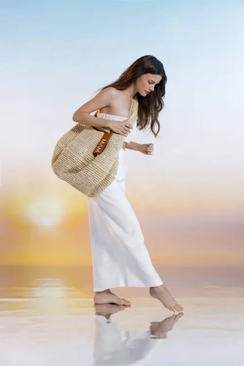 MAM raffia handbag