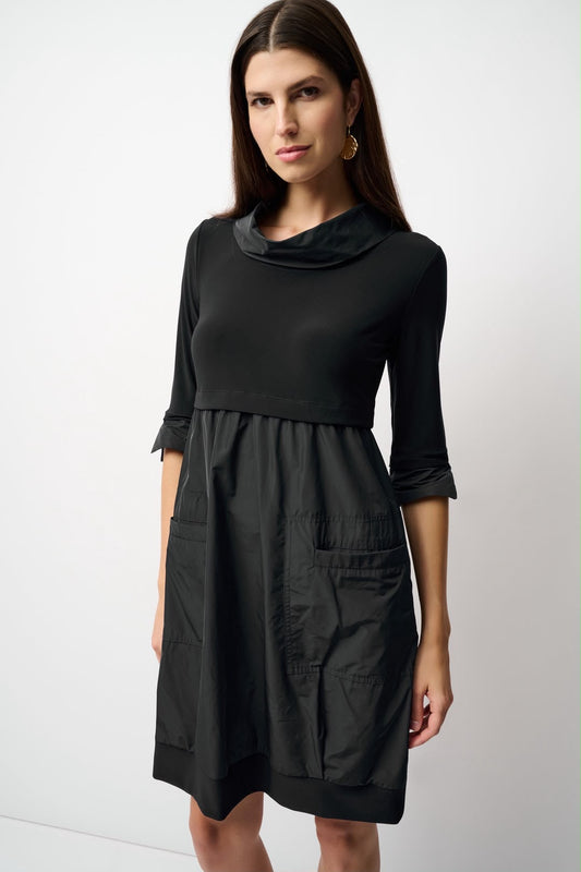Joseph Ribkoff CLASSIC COCOON DRESS, BLACK