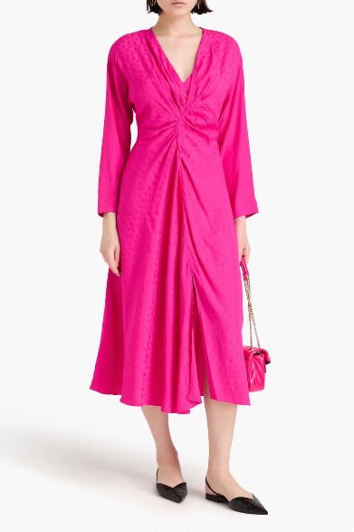 Sandro draped midi dress