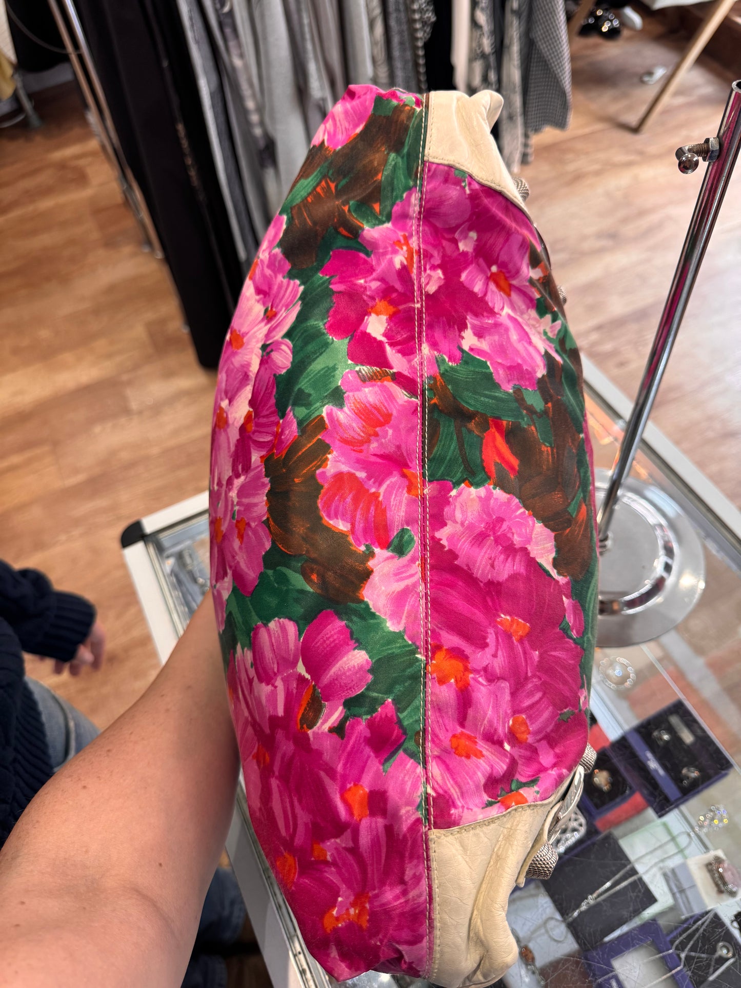 Balenciaga  floral canvas bag