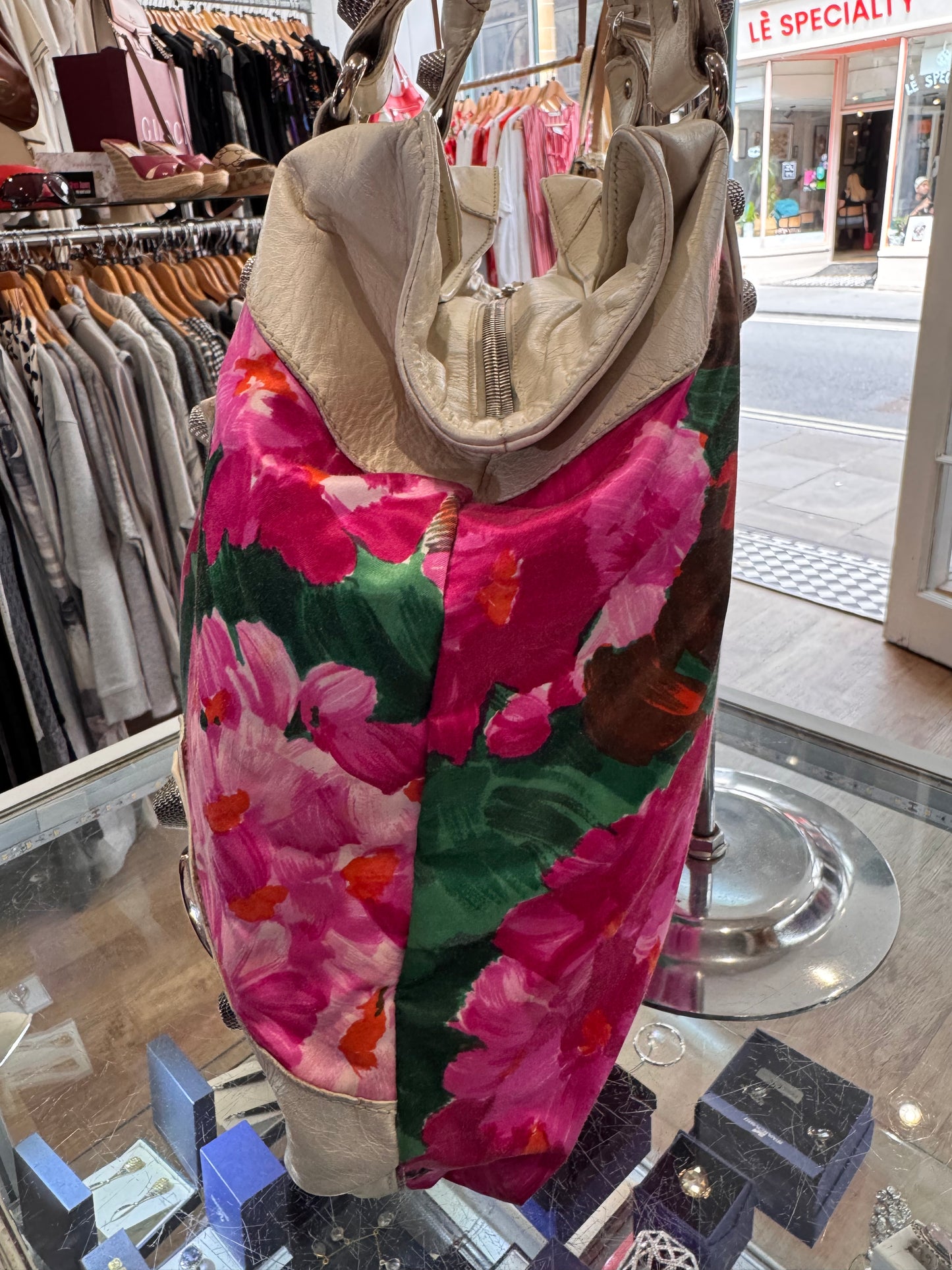 Balenciaga  floral canvas bag