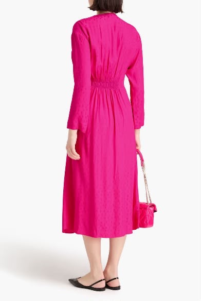 Sandro draped midi dress