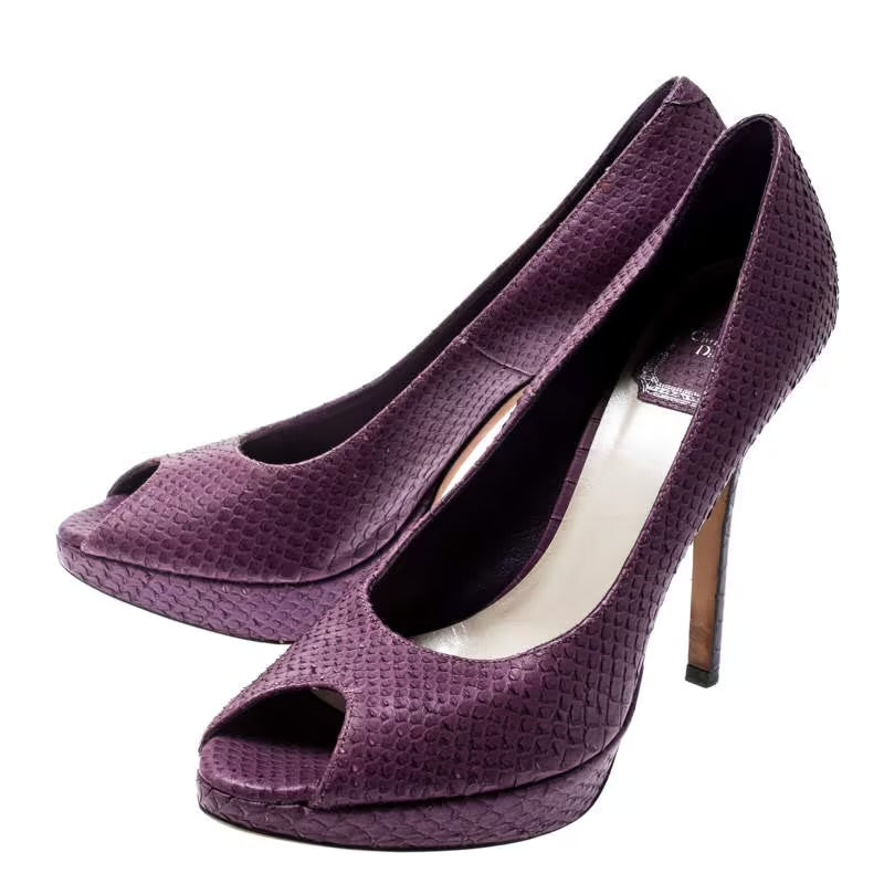 Dior python platform heels