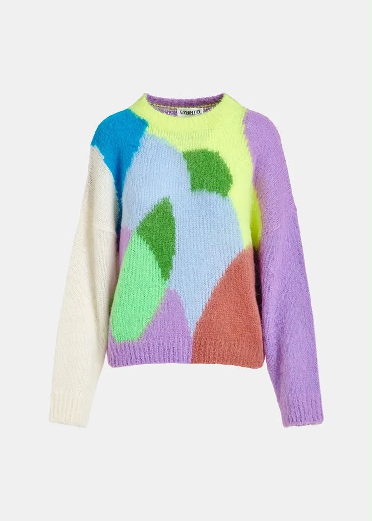 ESSENTIAL ANTWERP abstract knit sweater