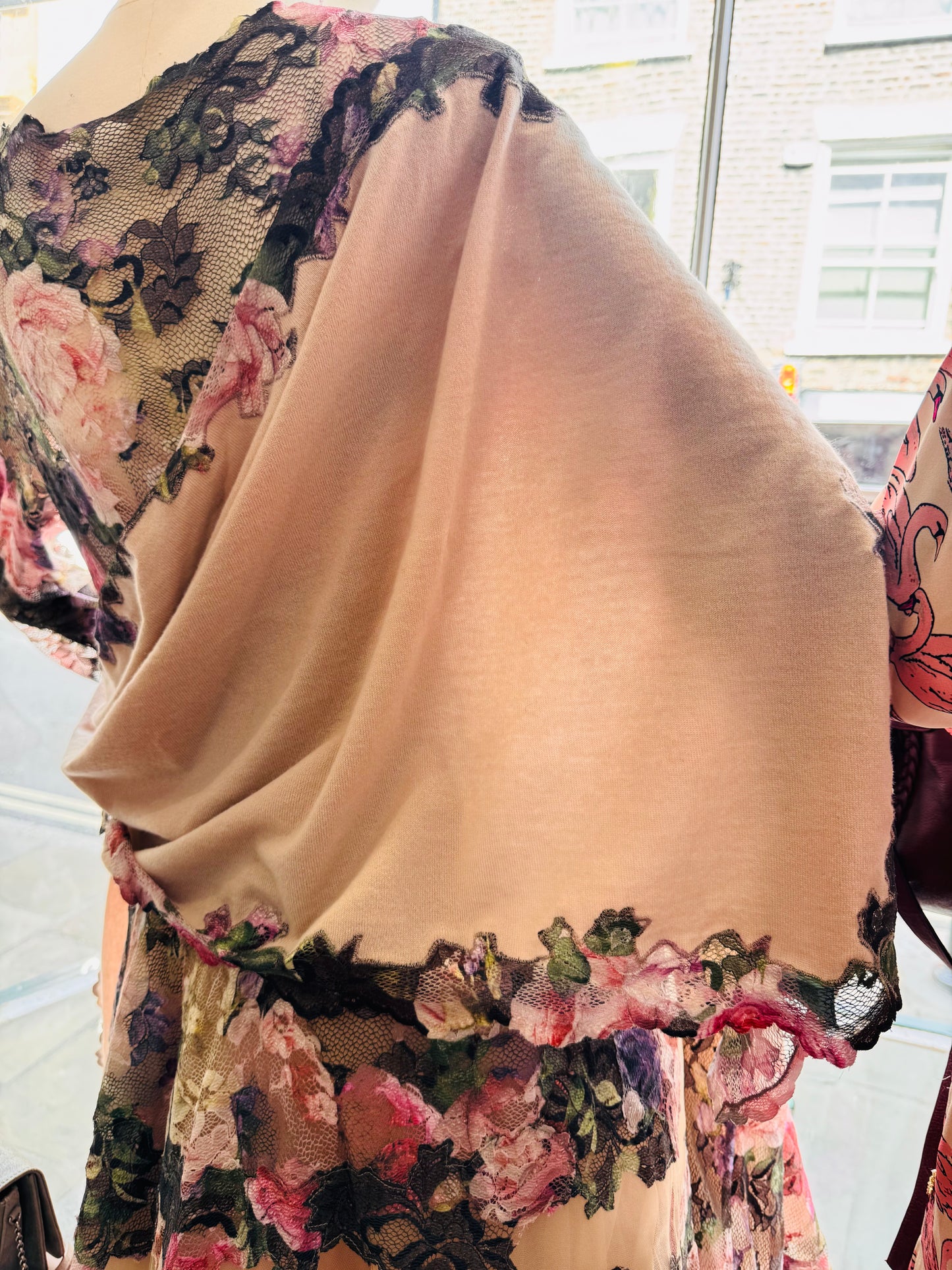 OLVIS pretty lace cashmere pashmina