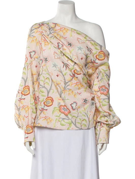 Peter Pilotto
Floral Print Asymmetrical Blouse
