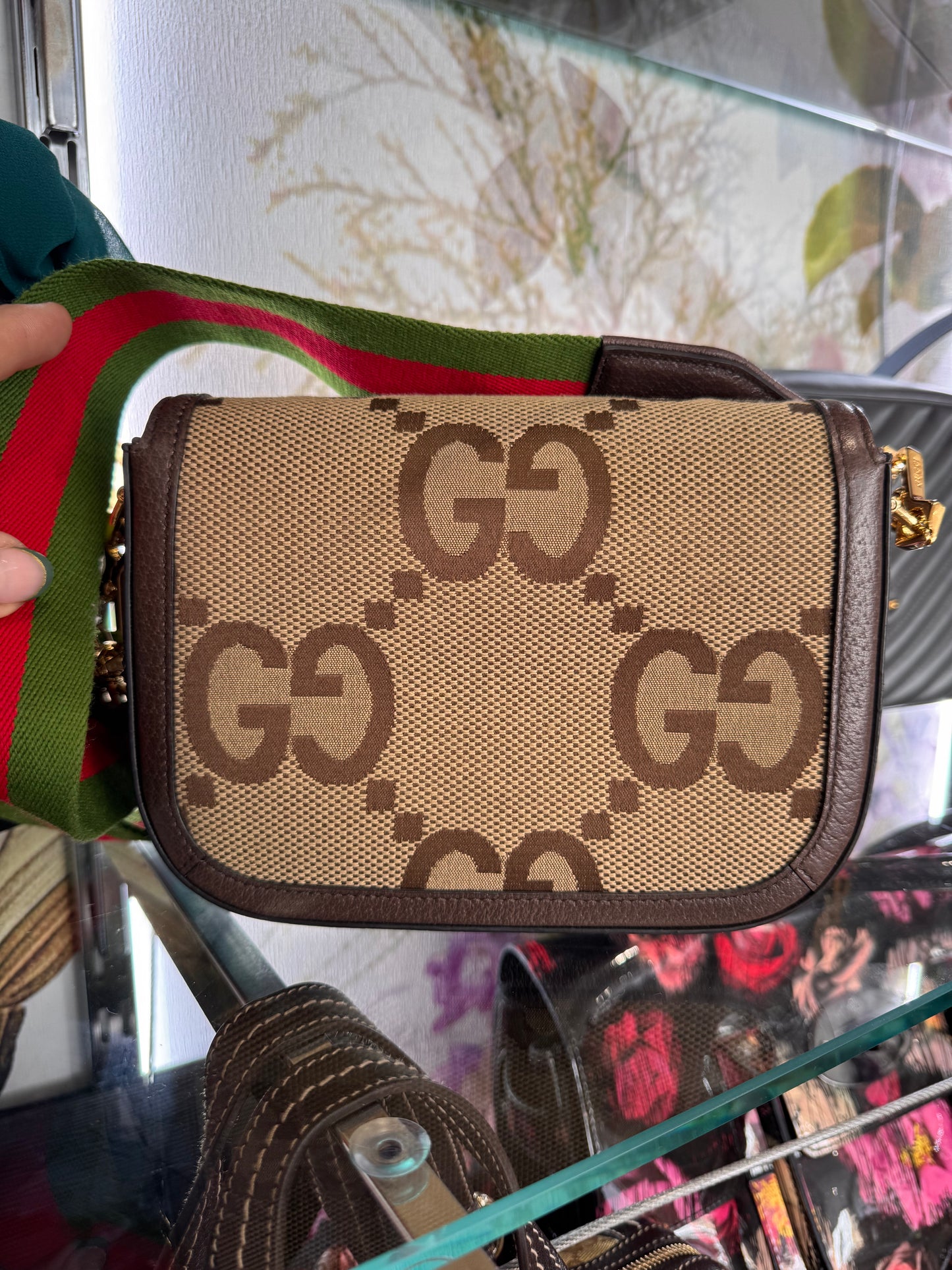 GUCCI Horsebeit 1956 Jumbo GG mini bag.