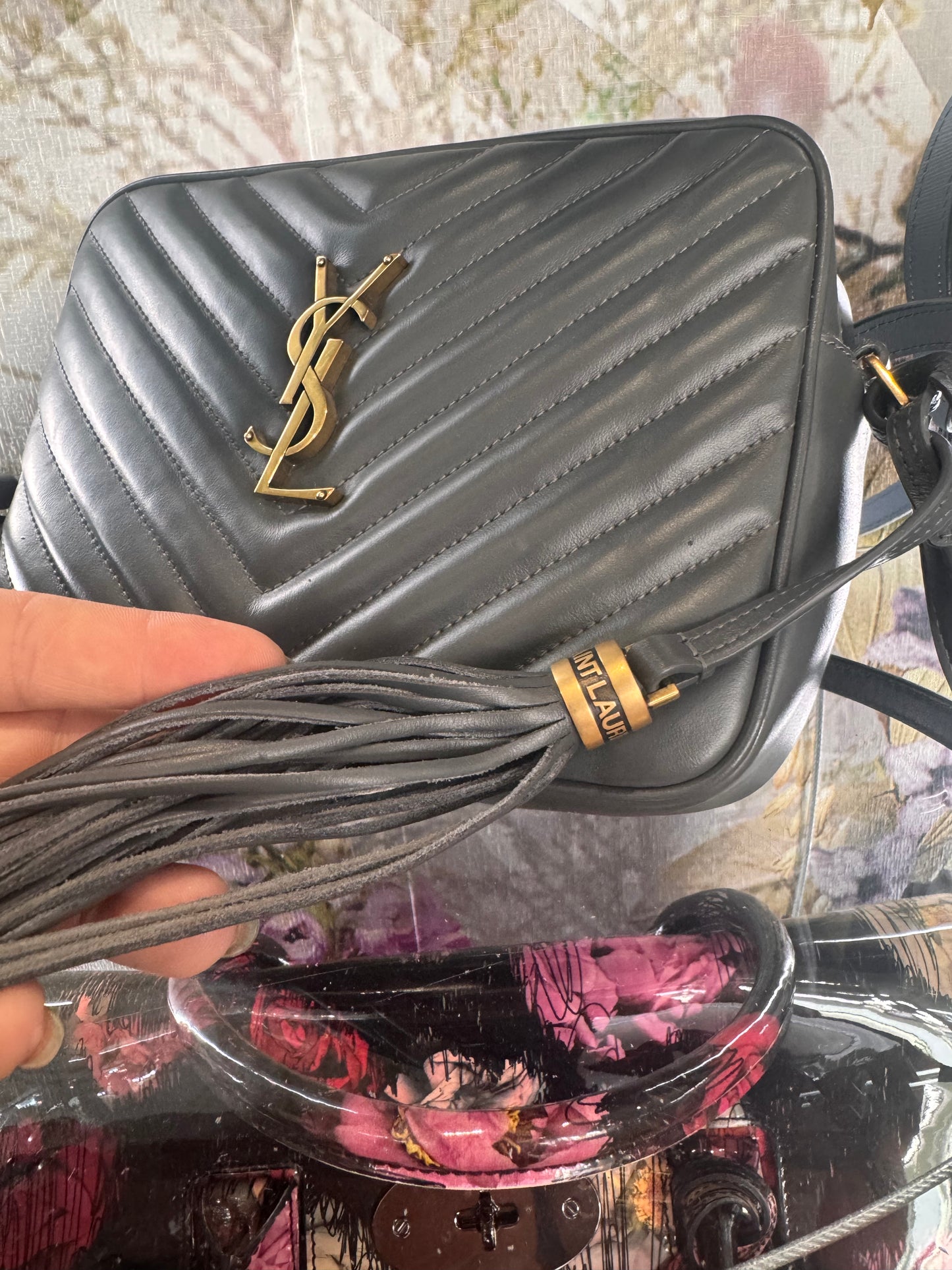 SAINT LAURENT Lou leather cross-body bag