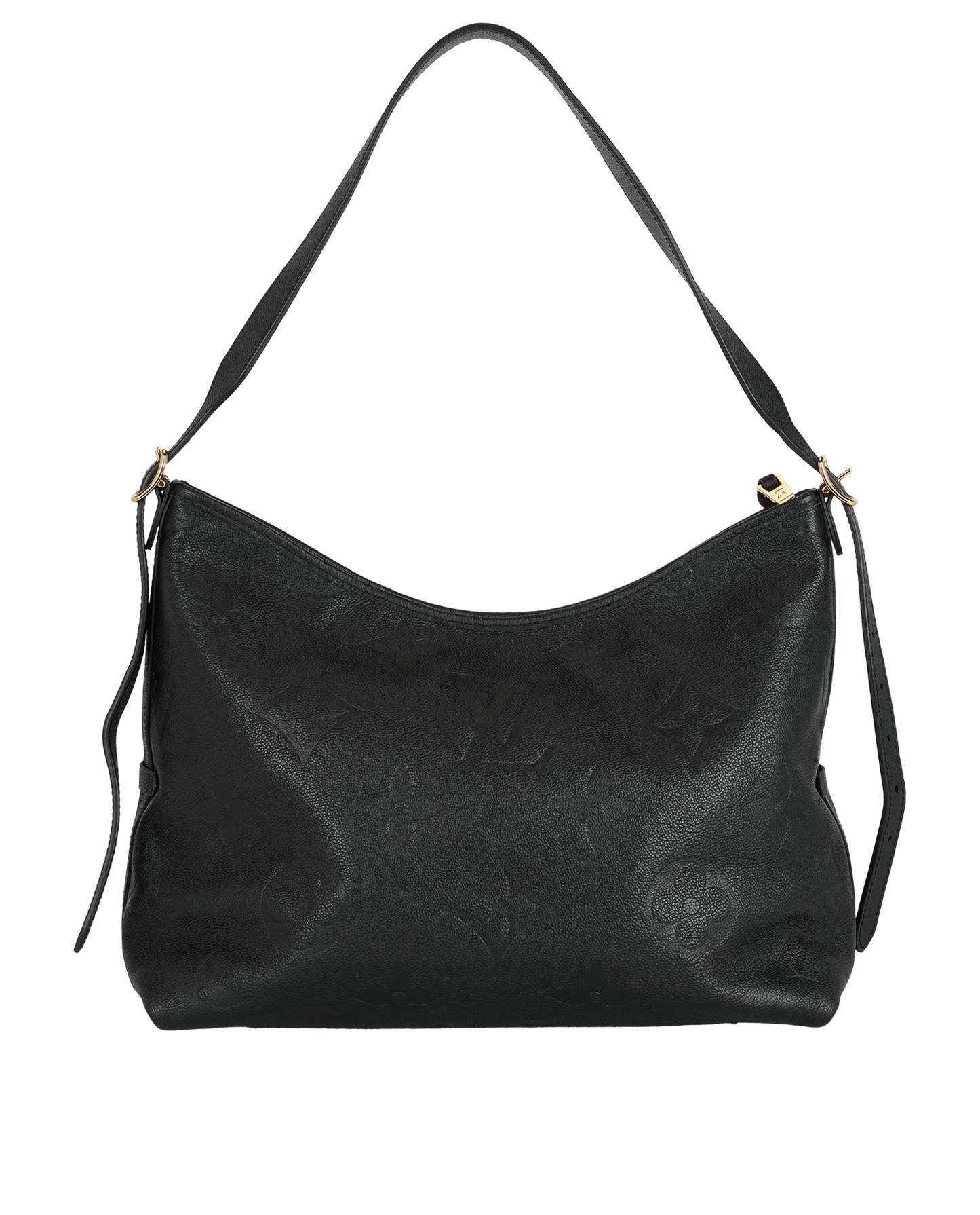 LOUIS VUITTON
Black Monogram Giant Empreinte Leather Carryall MM Bag